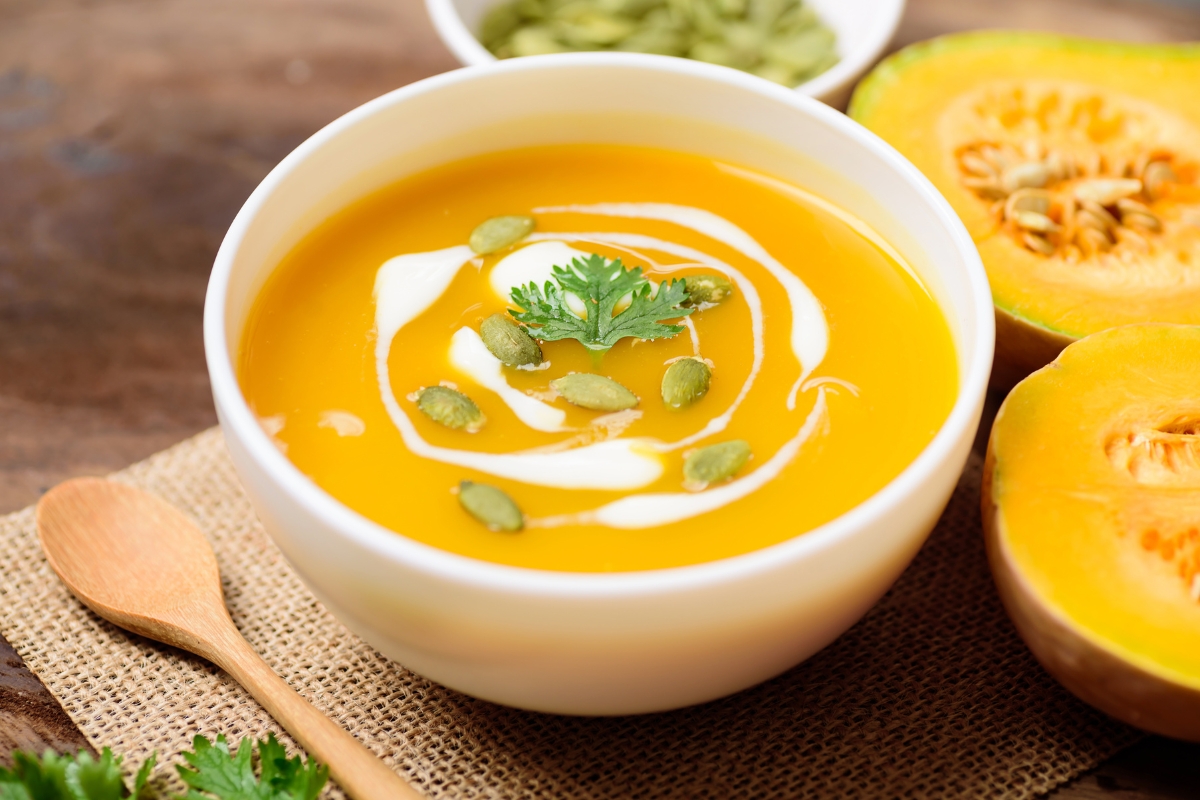 Soupe de Butternut douce et délicieuse