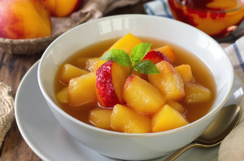 Pêches au Sirop Maison